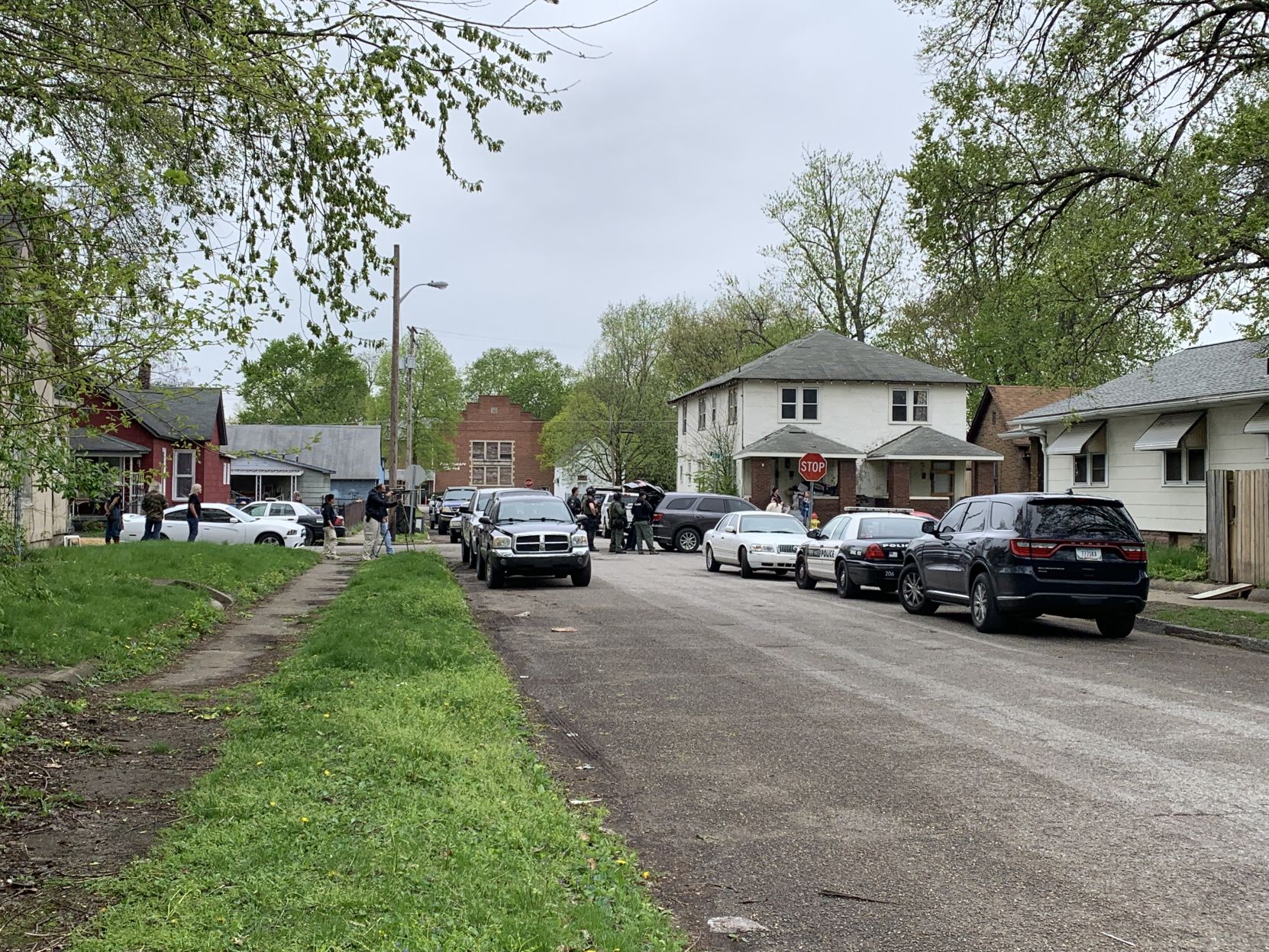 Scene of police standoff on North 13 1/2 Street